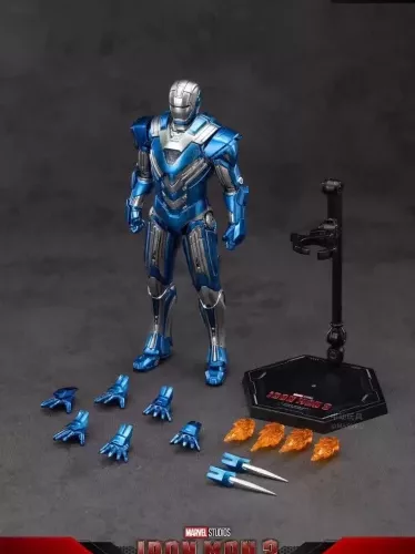 ZD TOYS - IRON MAN 3 BLUE STEEL MARK 30 (MK XXX) - Image 5