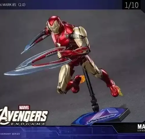 ZD TOYS - Marvel Avengers Endgame IRON MAN  Mark 85 (2.0 LED Ver.) - Image 5