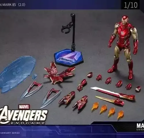 ZD TOYS - Marvel Avengers Endgame IRON MAN  Mark 85 (2.0 LED Ver.) - Image 6