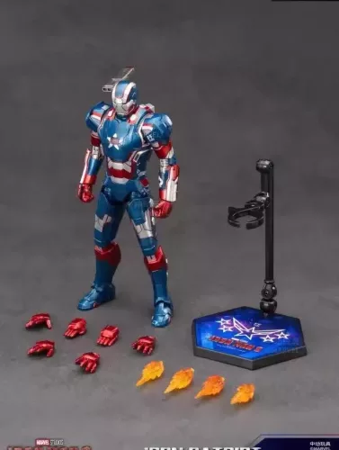ZD TOYS - IRON PATRIOT 1.0 IRON MAN 3 COLLECTIBLE ACTION FIGURE - Image 5