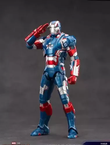 ZD TOYS - IRON PATRIOT 1.0 IRON MAN 3 COLLECTIBLE ACTION FIGURE - Image 2