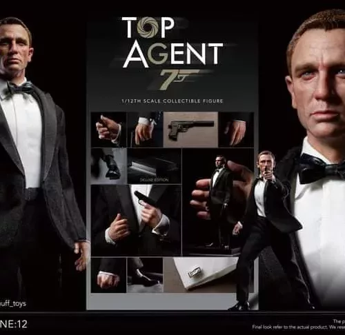 007 James Top Agent MUFF TOYS MF06 ONE:12 (6″) Action Figure Male