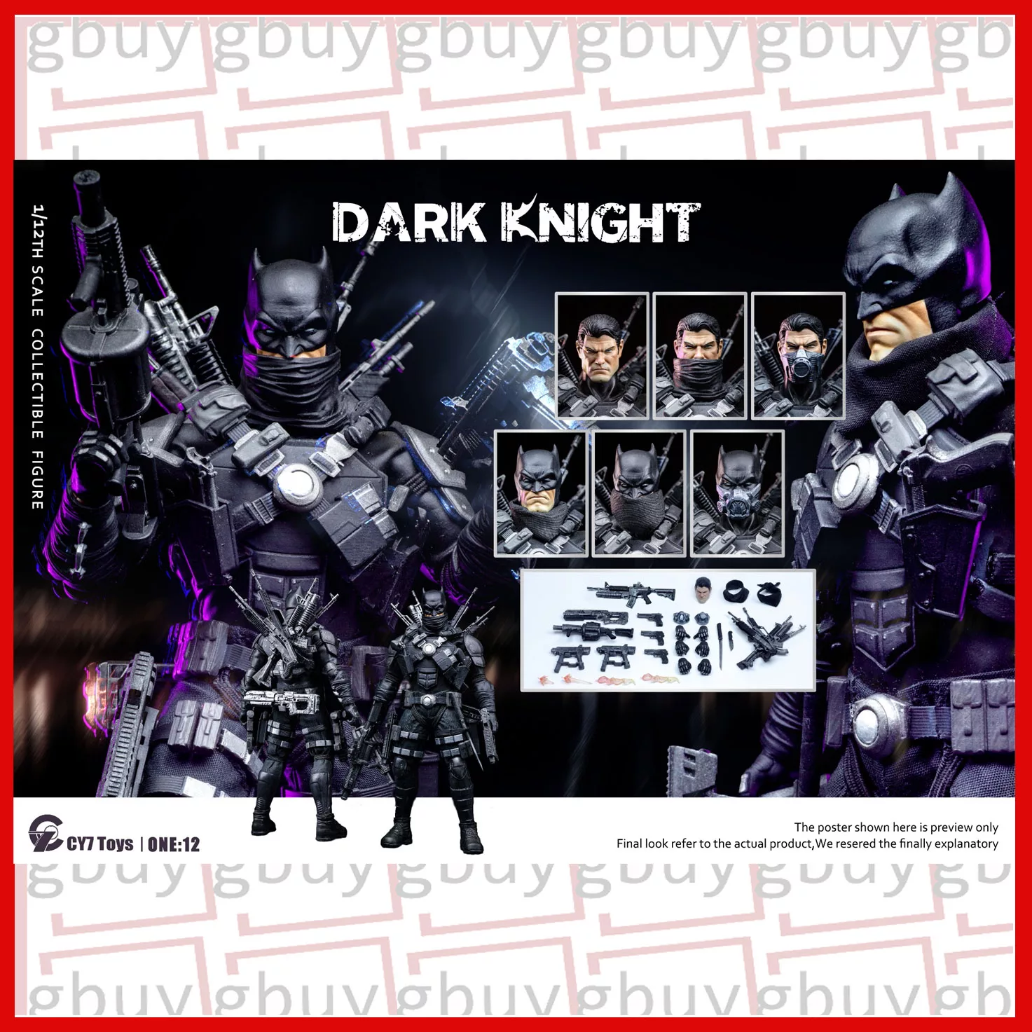 CY7 TOYS 1-12 Dark Knight Overseas Version