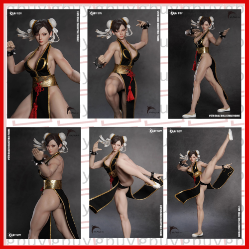 chun li black dress Street Fighter Statue 1/2 Chun-Li Battle Edition 91 cm main image 0