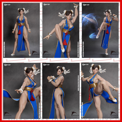 PLAY TOY 1/6 P023B Chunli Fighting Goddess 2.0 Blue Clothes - Image 1