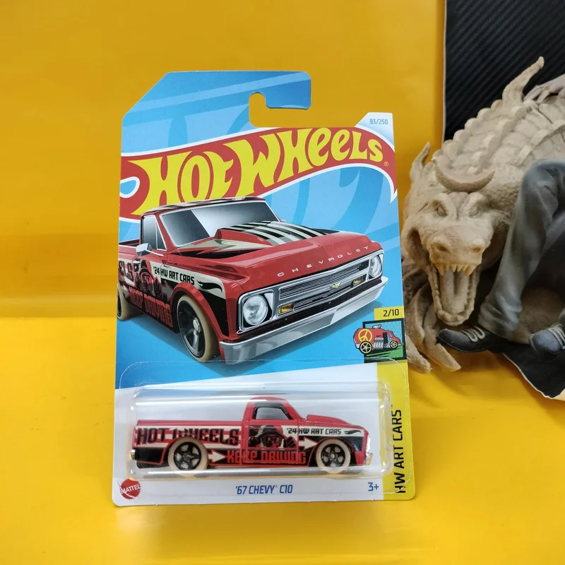 083 – ’67 CHEVY C10 – Matte Red – HW Art Cars