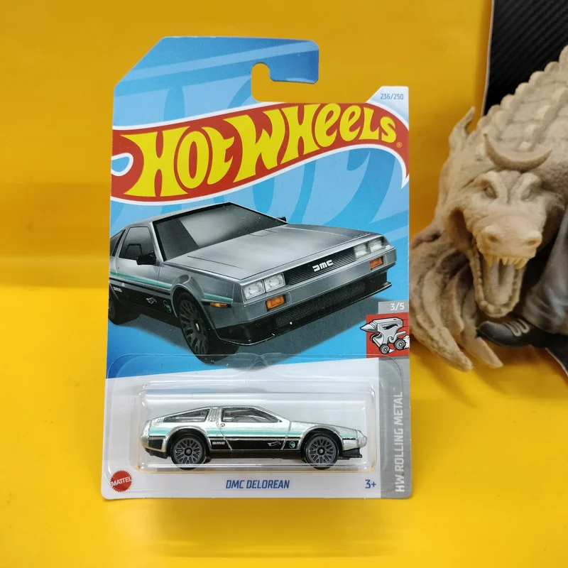 236 – DMC DELOREAN – ZAMAC – HW Rolling Metals – TREASURE HUNT