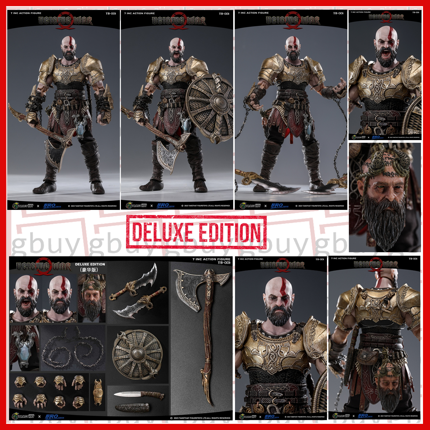 AKETHAT X CRAZY 7inc ACTION FIGURE DEICIDE WAR(DELUXE EDITION)TB001