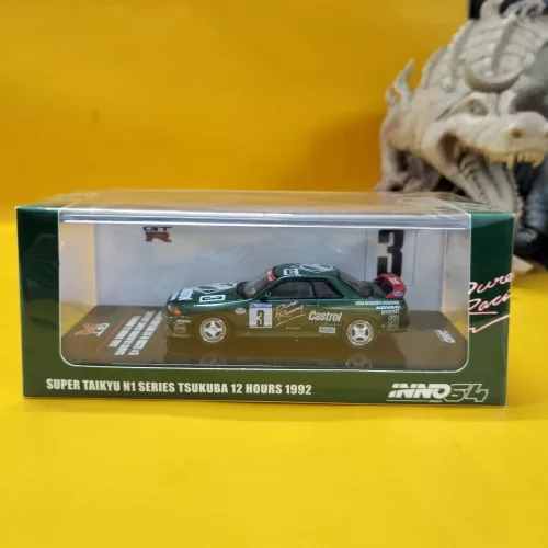 INNO64 - NISSAN SKYLINE GT-R R32 CASTROL SUPER TAIKYU N1 SERIES - GREEN - Image 1
