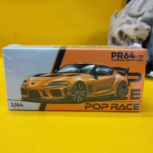 POP RACE – DARWIN PRO 66G NWB TOYOTA SUPRA ORANGE #77 – Gbuy