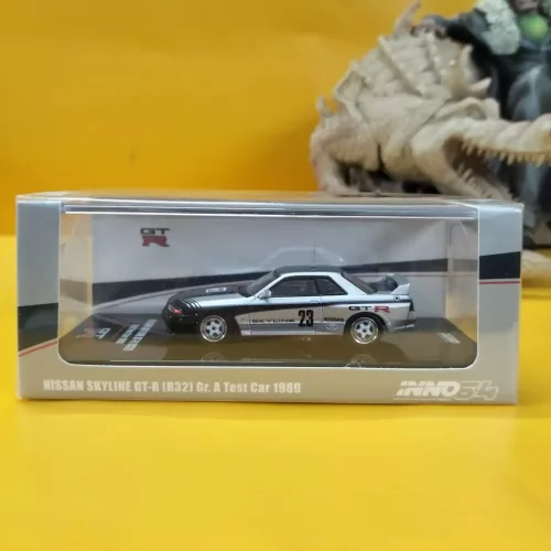 INNO64 - Nissan Skyline GT-R R32 Gr.A Test Car 1989 Silver - Image 1