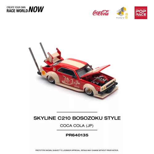 POP RACE : Nissan Skyline C210 Kaido Racer (Bosozoku Style) – Coca Cola Japan - Image 1