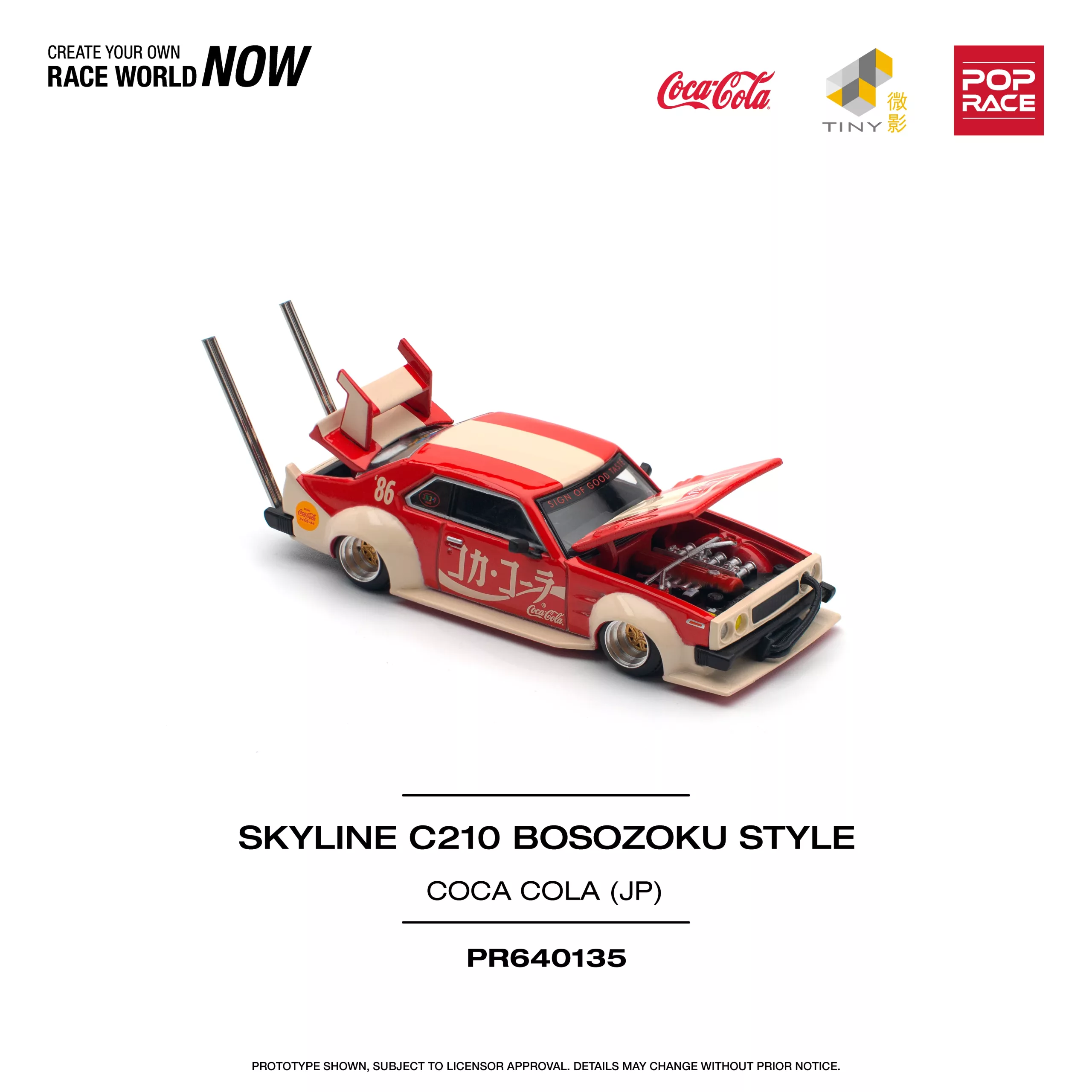 Pop Race Nissan Skyline C210 Kaido Racer (Bosozoku Style) – Coca Cola Japan