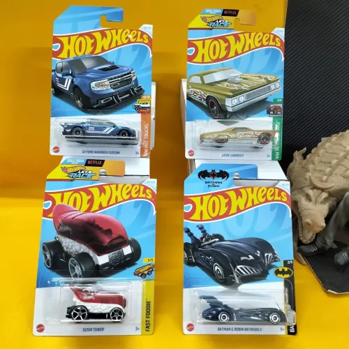 Hot wheels : 4 Cards Set Indian MRP (Mix–10) - Image 1
