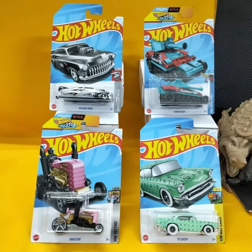 Hot wheels : 4 Cards Set Indian MRP (Mix–16) - Image 1