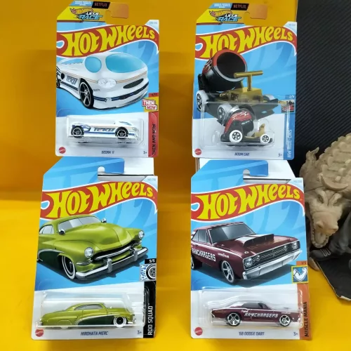 Hot wheels : 4 Cards Set Indian MRP (Mix–2) - Image 1