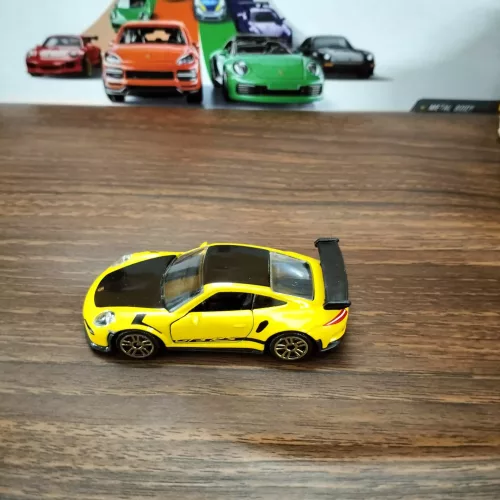 Majorette: Porsche 911 GT3 RS Yellow UNCARDED - Image 1