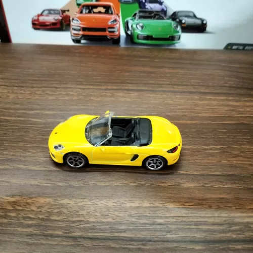 Majorette: Porsche 718 Boxster Yellow UNCARDED - Image 1