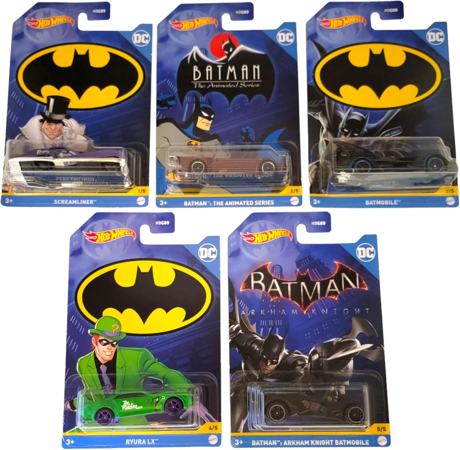 2022 Batmobile Complete Set of 5