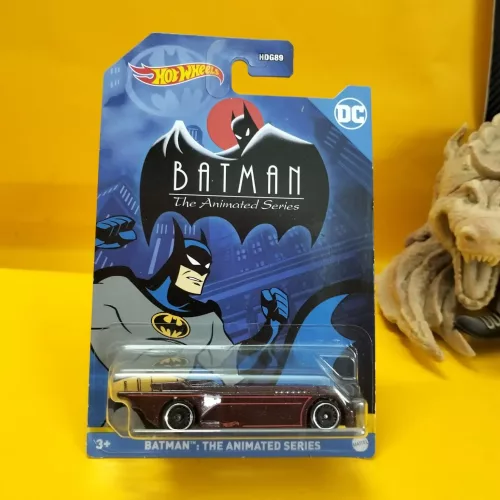 Hot Wheels Batman: The Animated Series (Metalflake Maroon) Batman Series 2022 - Image 1