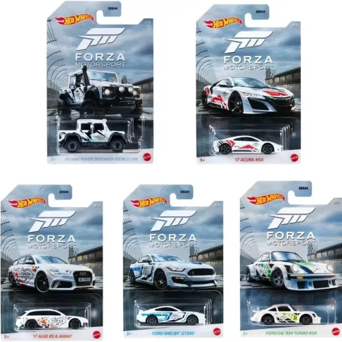 Hot Wheels : " FORZA MOTORSPORT " 2021 Series FULL SET ( 5 CARDS) - Image 1