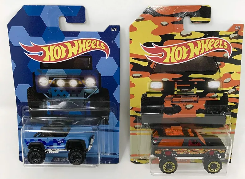 Hot Wheels 2017 Camouflage Series Bundle of 8 3-4