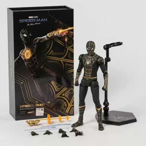 ZD TOYS - SPIDER-MAN Black and Gold Suit 1/10 Scale - Image 6