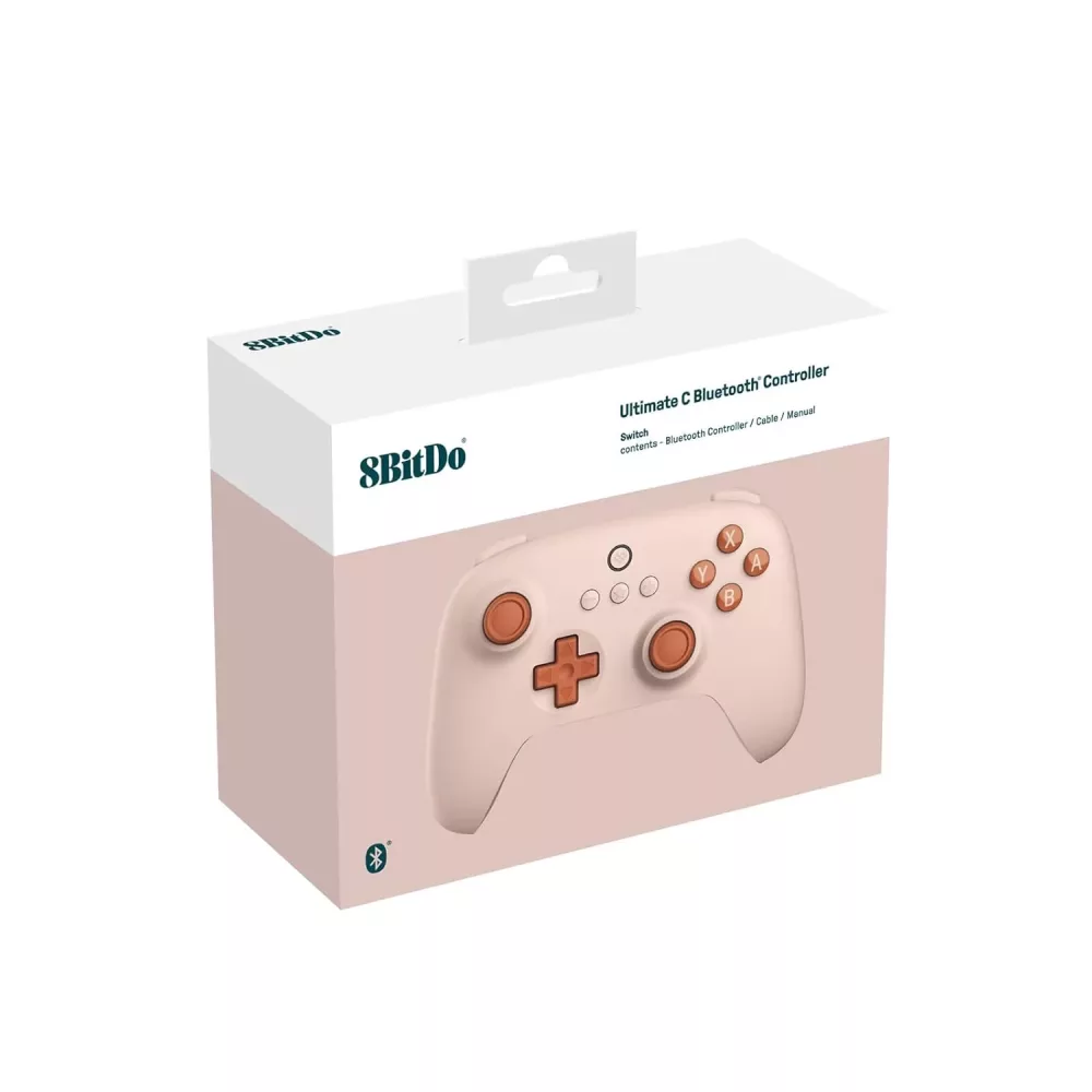 8Bitdo Ultimate C Bluetooth Controller for Switch with 6-axis Motion Control and Rumble Vibration (Orange)