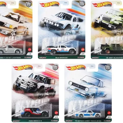 Hot Wheels PREMIUM : "Hyper Haulers" Series Full Set (5 Cards) - Image 1