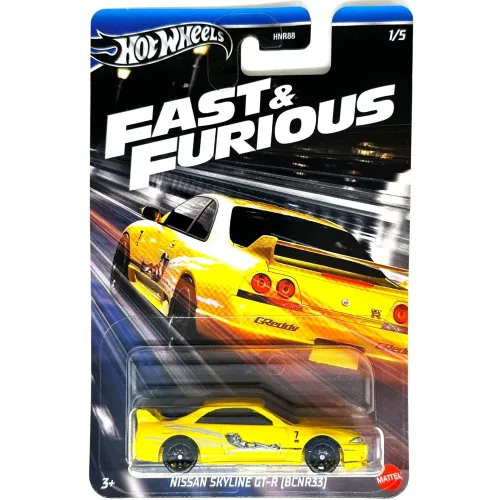 Hot Wheels (Silver) : Fast And Furious - Nissan Skyline GT-R (BCNR33) - Image 1