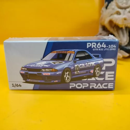 POP RACE – NISSAN SKYLINE GT-R R32 JTC 1990 No.12 CALSONIC #104 - Image 1