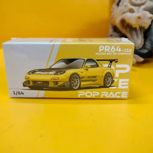 POP RACE – MAZDA RX-7 (FD3S) RE-AMEMIYA WIDEBODY YELLOW #116 - Image 1