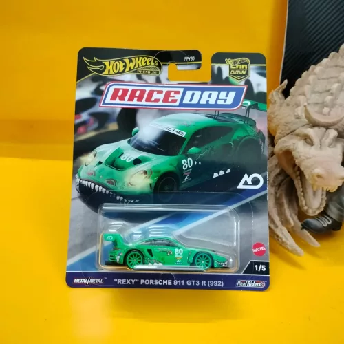 Hot Wheels PREMIUM : “Rexy” Porsche 911 GT3 R (992) Green – Gbuy