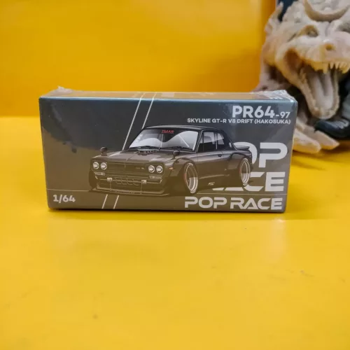 POP RACE – SKYLINE GT-R V8 DRIFT (HAKOSUKA) DARK CHROME #97 - Image 1