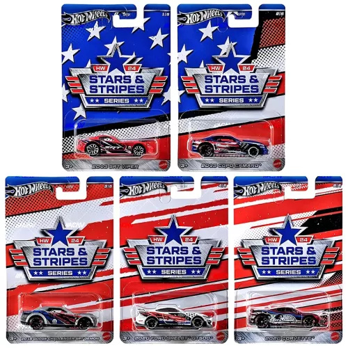 (DAMAGED Cards) Stars & Stripes Silver Series Full Set (5 Card) - Image 1