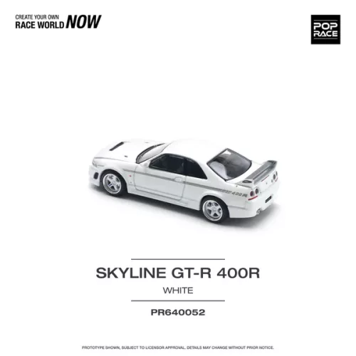 POP RACE : GTR NISMO 400R - White PR640052 - Image 3