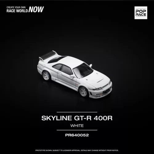 POP RACE : GTR NISMO 400R - White PR640052 - Image 4