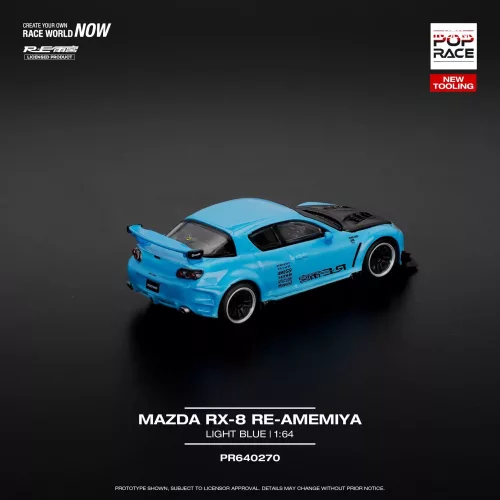 POP RACE : MAZDA RX-8 RE-AMEMIYA - LIGHT BLUE (NEW TOOLING) - Image 3