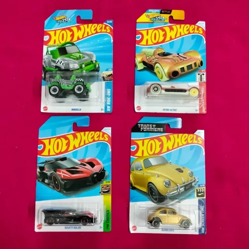 Hot Wheels : 4 Cards Set A3 - Image 1