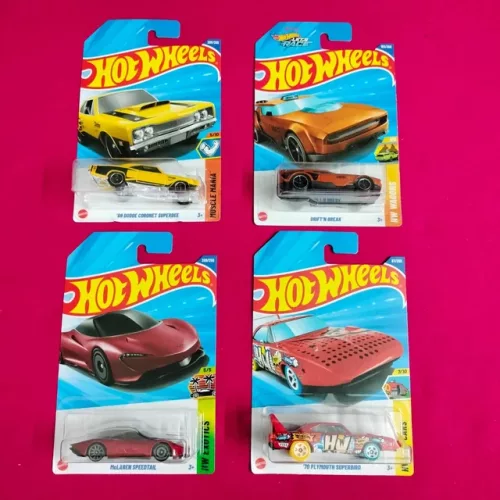 Hot wheels : 4 Cards Set Indian MRP (L05) - Image 1