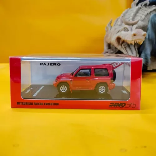 MITSUBISHI PAJERO EVOLUTION (RED) WITH EXTRA WHEELS - Image 1