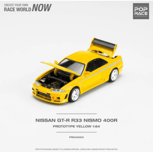 POP RACE : NISSAN GT-R NISMO 400R - Prototype Yellow - Image 3