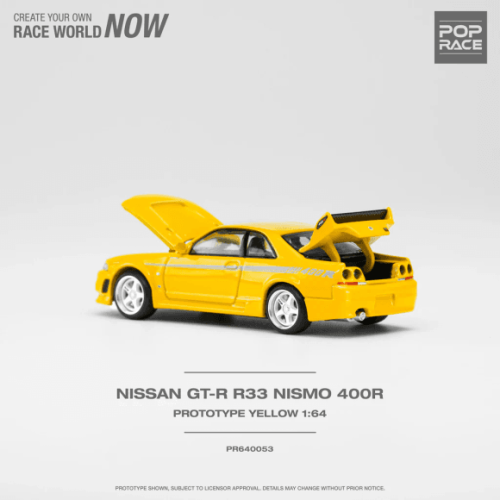 POP RACE : NISSAN GT-R NISMO 400R - Prototype Yellow - Image 2