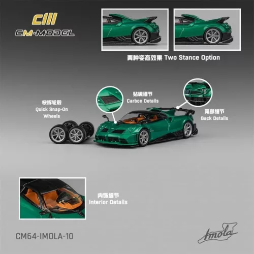 CM MODEL: PAGANI IMOLA METALLIC EMERALD GREEN - Image 2
