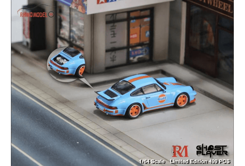 Rhino Model X Ghost Player – Porsche 930 Singer Gulf 1