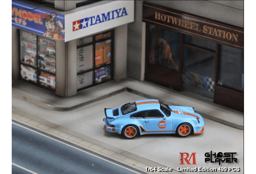 Rhino Model X Ghost Player – Porsche 930 Singer Gulf