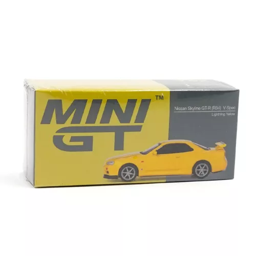 MGT762 NISSAN SKYLINE GT-R (R34) V-SPEC LIGHTNING YELLOW