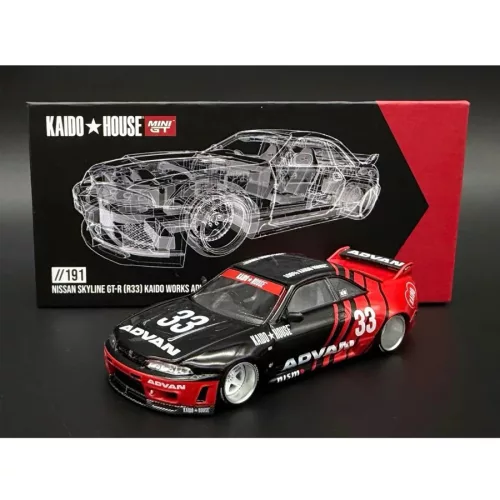KHMG191 Nissan Skyline GT-R (R33) Kaido Works ADVAN