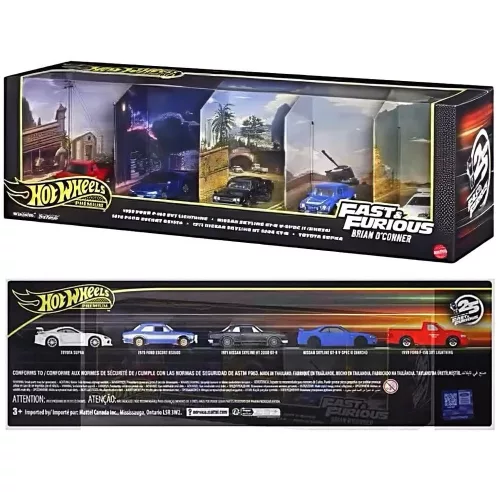 Hot Wheels Fast & Furious: Brian O'Conner Diorama Box Set