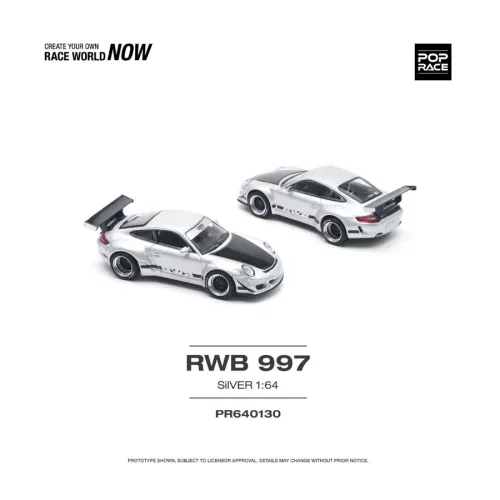PR640130 RWB 997 SILVER 1:64